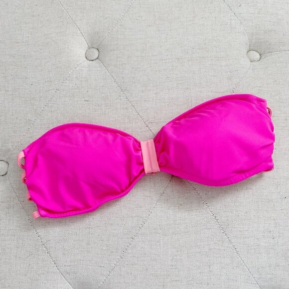 PINK by Victoria's Secret Bikini Strapless Swimsuit Top Small - Picture 1 of 2